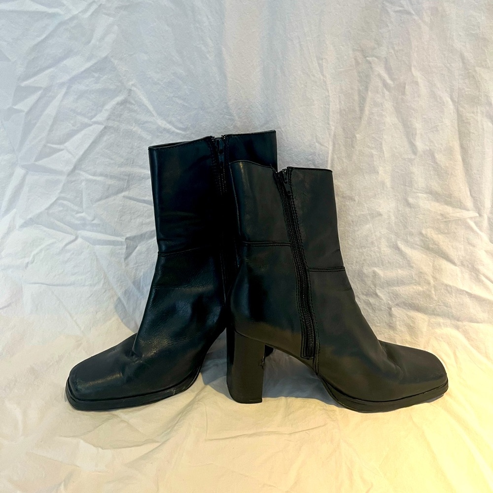 Black Candies real leather booties